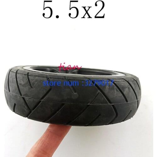 Free Shipping Good Quality Solid Wheel 5.5x2 145x40 Fast Wheel F0,jackhot,Nes Carbon Fiber Scooter Solid Tire with Alloy Rim