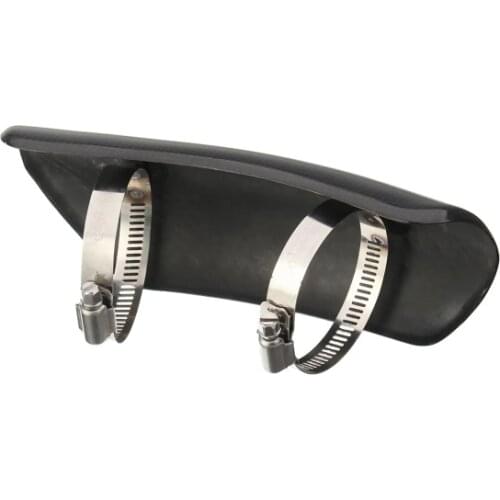 Free Shipping Universal Motorcycle Exhaust Middle Mid Link Muffler Leg Protector Protective Cap Heat Shield Cover Carbon Fiber