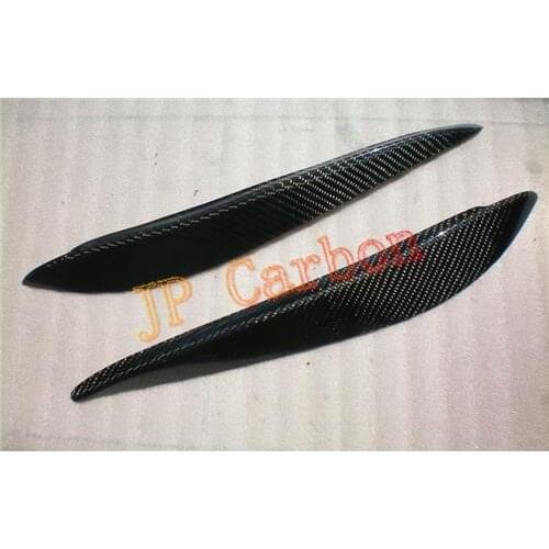 Carbon Fiber Headlight Eyebrows Eyelids Covers for 1999-2004 Daihatsu YRV YR-V