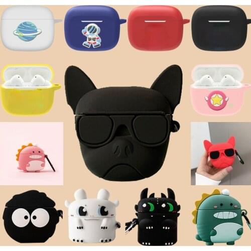 For ZMI PurPods Pro Case 3D Cartoon Dinosaur Bulldog Soft Silicone Wireless Earphone Cases for ZMI PurPods Pro Case Cute Cover