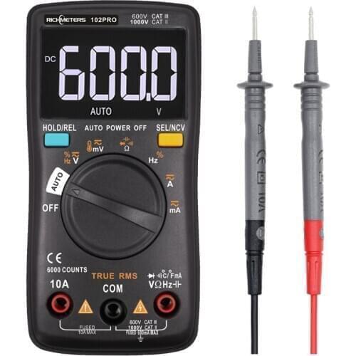 RM102Pro Digital Multimeter 6000 counts Auto 113D Back light AC/DC Voltmeter transistor tester Frequency Diode Temperature