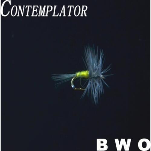 CONTEMPLATOR 16# 5pcs BLUE WINGED OLIVE imitating hatching genus baetis nymphs mayflies fly fishing trout common used dry flies