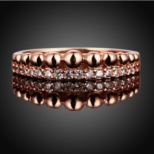 Garilina fashion jewelry rose gold Austrian crystal jewelry ladies ring AR2221