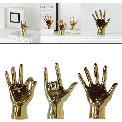 [[[[["Art Hand Gesture Sculpture Ornament Figurine Statue Cabinet Tabletop