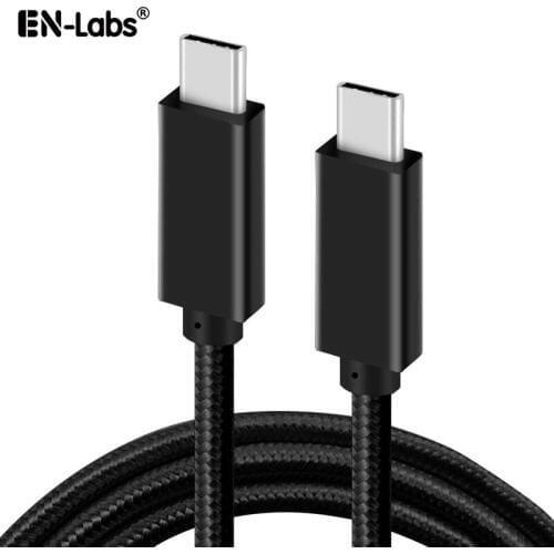 USB 3.1 Type C to USB C Thunderbolt Compatible Cable PD 100W 5A GEN2 Male to Male charging Data 4K for Macbook iMac Samsung