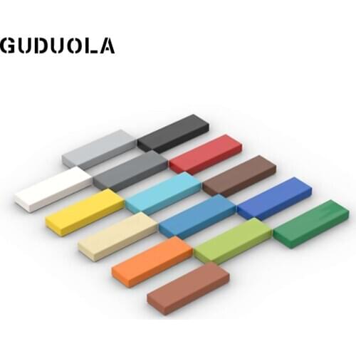 Guduola Tile 1 x 3 63864 Building Block Spcial Brick Plate MOC Build Small Praticle Blocks Toys for Kid 100pcs/lot