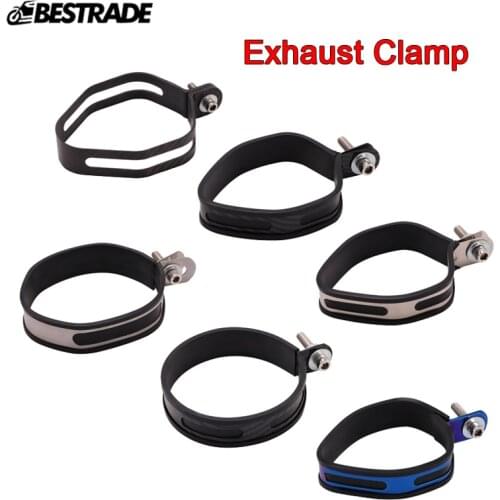 Motorcycle Exhaust Muffler Mounting Clamp Hanger Hang Strap Bracket Silencer Tip bracket fixed ring clamp bracket for motorcycle