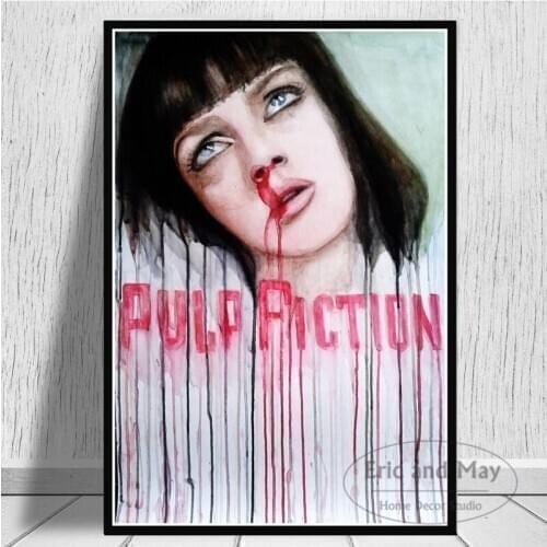 Pulp Fiction Quentin Tarantino Canvas Painting Vintage Movie Art Posters And Prints Pictures On The Wall Decorative Home Decor