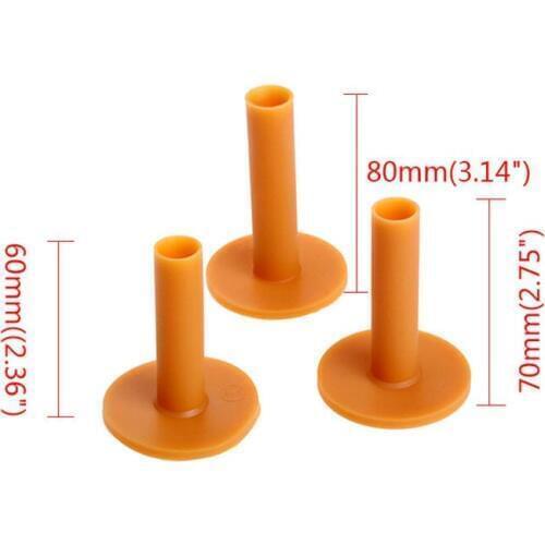 Hot 6Pcs Rubber Golf Tees Holder 60mm/70mm/80mm Training Practice Tee Range Driving Practice Mat Golves Ball Hole Holder Set