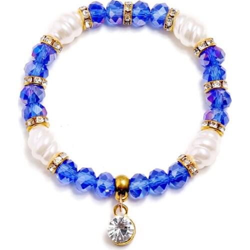 Fashion Jewelry Womens Hundred Matching Ornaments Simple and Exquisite Diamond Beaded Crystal Bracelet