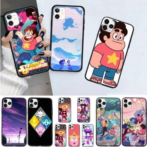 Cartoon Steven Universe Anime Phone Case for iPhone 11 12 pro XS MAX 8 7 6 6S Plus X 5S SE 2020 XR