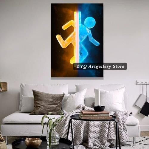 Portal Home Decor Poster Pictures Wall Art Bedroom Decoration Study Living Room Prints Painting