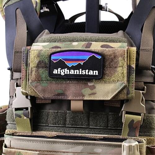 Afghanistan Letter Goal Military Embroidery Patches Country Tactical Mountain Peak Badge For Clothes Backpack Vest Stickers