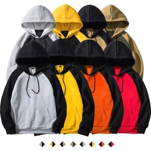 Polyuester Men Male Fleece Street In Color Hooded Jacket Multicolor Spell