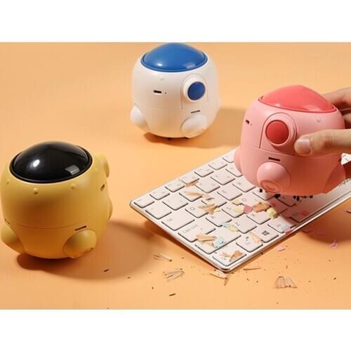 3Life Portable Mini Rocket Desktop Cleaner Cute Desk Vacuum Cleaner 360 Degrees Rising Wind Direction Cleaning Tools Office Home