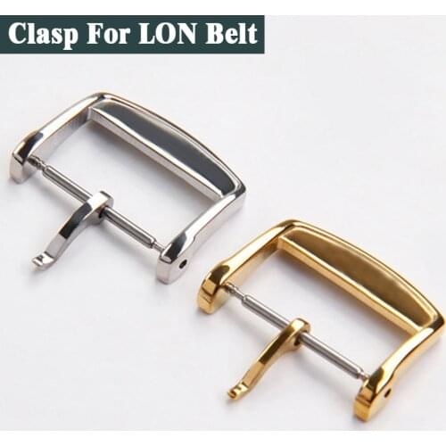 Watch Buckle for Longines Garland Series Silver Gold 16 18mm Stainless Steel Clasp Pin Belt Buckle Insurance Buckle