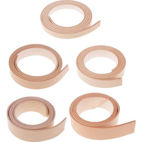 100-135cm Long Natural Genuine Leather Strap Strips for Leathercraft Accessories