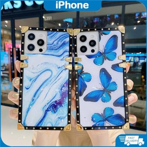 Luxury 3D HP Case For Iphon 12 Pro Max Case For Iphon 7 Plus 11 Promax Xs Max 8+ Se 6S Iphone Case Square Pattern Back Cover