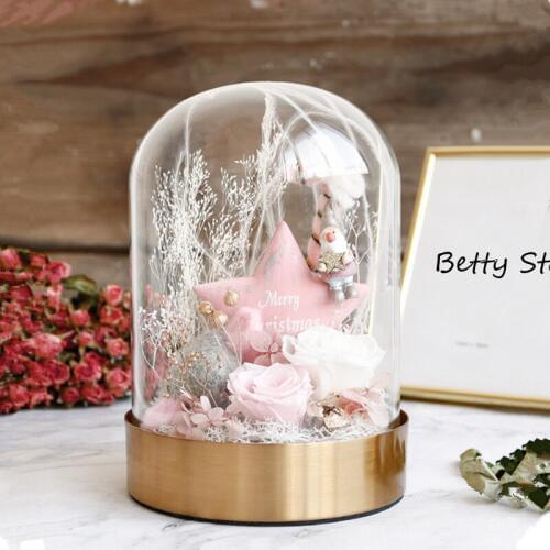 Free Shipping 3sets/pack 10*18cm Gold Base Glass Dome Home Wedding Decoration Diameter=10cm Height=18cm Glass Cover Friend Gift