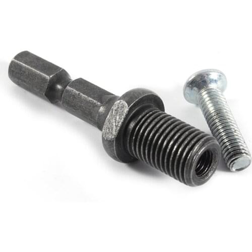 1/4" Hex Shank Drill Adapter Rod Hex Thread 3/8"-24UNF Drill Bits Bar Set Joint Lever Drill Chuck Connecting Drill Chuck Tool