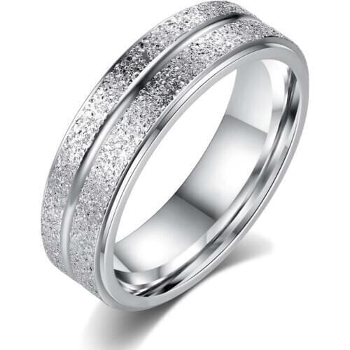 Titanium Rings For Men 4mm Silver/ Gold Engagement Ring For Couple Size 6-11 Bague Anillos Anel Retro Jewelry Accesories Bijoux