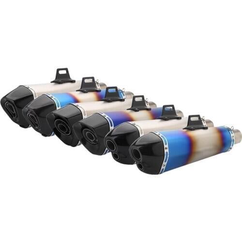 Inlet 51mm Motorcycle Exhaust Muffler End Pipe Escape Moto DB Killer Universal for TRK 502 Hornet 600 FZ6 Z1000 S1000RR TMAX etc