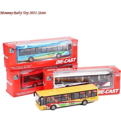 15*3.5cm High Quality Alloy Classic Bus Minibus Car Alloy Vehicle Model Desktop Decor Kids Collectible Toy Kid Children Toys