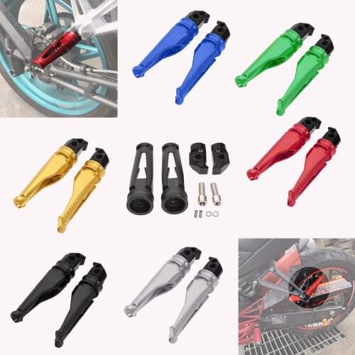 Rear Foot Pegs Pedal Passenger Footrest For HONDA CBR600RR F5 CBR954/500R Aluminum
