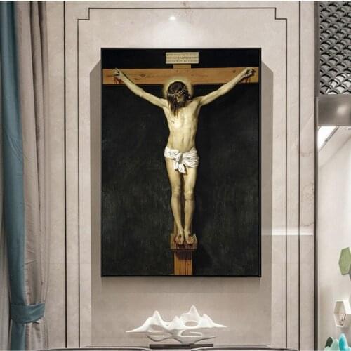Christ Crucified Famous Canvas Paintings Reproductions On The Wall Christian Wall Art Canvas Prints Jesus Wall Pictures Cuadros