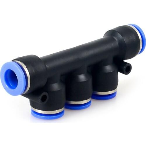 1PC Pneumatic Quick Coupling Gas Pipe Plastic Connector PKG series 5-way joint