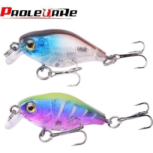 1pcs Crankbait Fishing Lure Japan Crank Wobblers 4.5cm 4g Artificial Plastic Hard Bait Lifelike Swimbaits Pesca Fishing Tackle