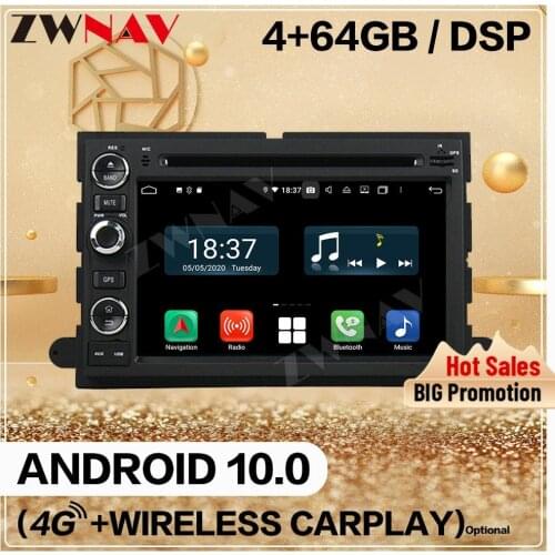 128GB Android 10 Screen Player For ford Fusion Explorer F150 Edge Expedition 2006 2007 2008 2009 GPS Audio Radio BT Auto Stereo