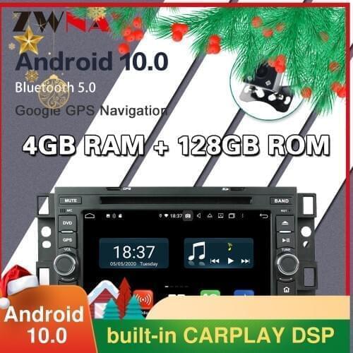 128G Carplay Android 10 screen Car DVD Player for Chevrolet Aveo 2002-2010 2011 WiFi GPS Navi Auto Radio Audio Stereo Head unit