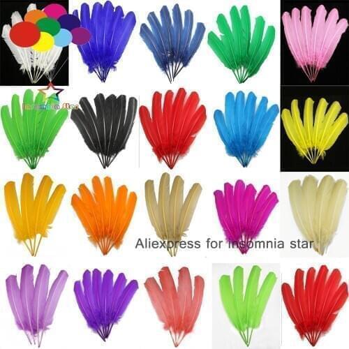 19 color 10-100 pcs Turkey Quills by Wing feathers 28-33 CM/11-13Inch feather Carnival pheasant feathers headdress carnival