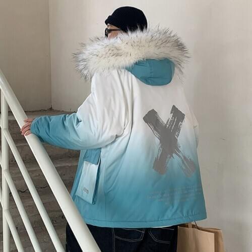 2020 Winter Jacket Hip Hop Parkas Jackets Winter Fur Collar Hooded Windbreaker Coats Long Warm X Thick Jacket Parka