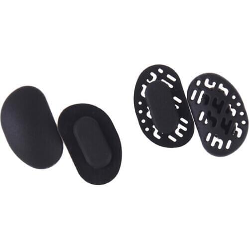 4pcs/lot 2 Styles Hollow Out Breathable Comfortable Glasses Nose Pads Anti-Slip Black Silicone Sunglasses Soft Nose Pads