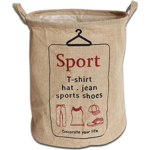 4PCS / LOT Waterproof Dirty Clothes Laundry Basket Storage Bucket Simple Foldable Laundry Hamper