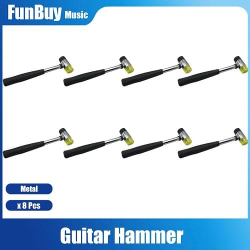 8pcs Guitar Fret Hammer Fret Rubber Hammer with Double Head for Luthier Tool Guitar Repair Tool