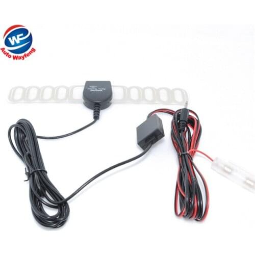 Car anolog tv antenna tv aerial with amplifier booster DC3.5 connector free shipping WF