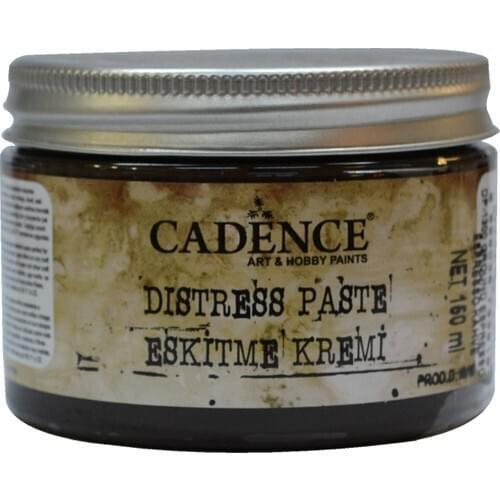 Cadence Distress Paste Tumbled Cream Espresso Coffee all craft yüzeylerde antiqued image used to give