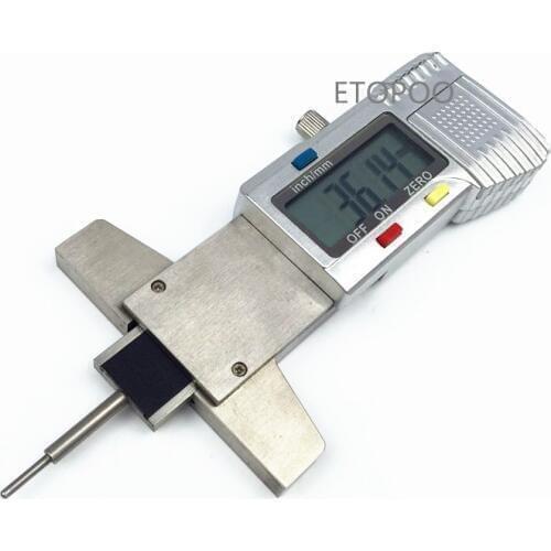 Digital Tread Depth Gauge 0-25mm LCD Stainless Steel Tyre Tread Depth Gauge Caliper Metric/inch Tread Ruler