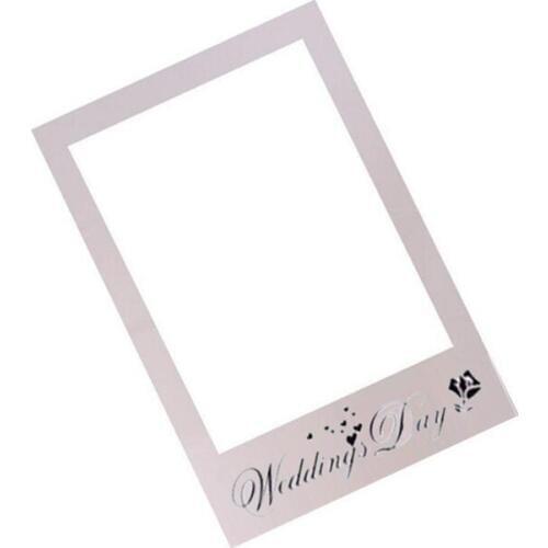 Frame Photo Booth Props Photography mask paper Card Wedding/birthday/ Party Decoration gift white wedding day Wh