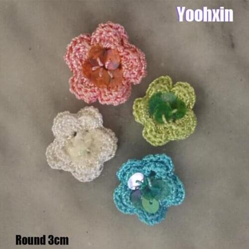 5PCS HOT Sequin cotton placemat cup coaster mug kitchen Christmas table place mat cloth lace Crochet tea coffee doily drink pad