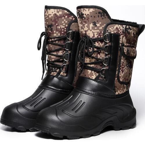 Hot Selling Men Winter Snow Boots Waterproof Insulated Outdoor Hunting Hiking Shoes -B5
