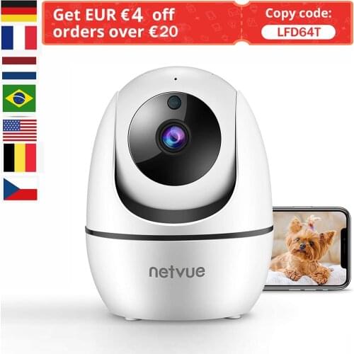 NETVUE Security Ip Camera Wifi 1080P Smart Home Cloud Wireless AI Human Detection Alexa Surveillance Network CCTV Camera Outdoor