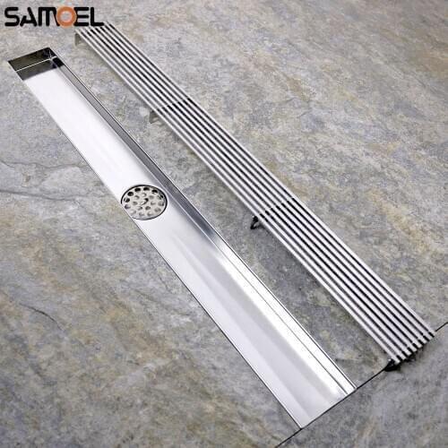 SUS Stainless Steel Bathroom Square Rectangle 60cm Anti-odor Floor Drains Shower Room 80cm Thickened Liner Drain PD828