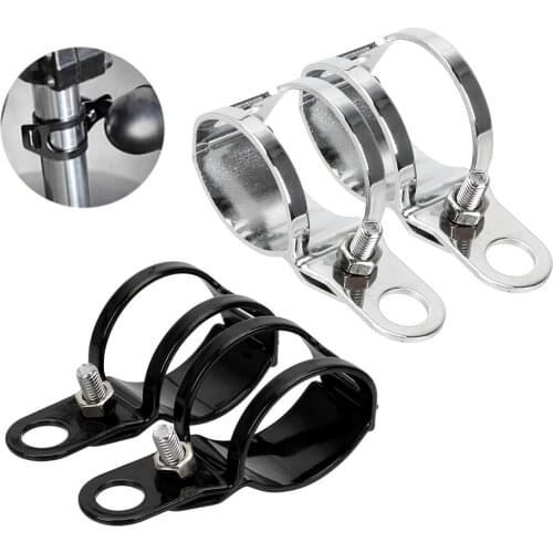 LEEPEE 1pair Motorcycle Signal Light Brackets For 27-31mm Front Fork Diameter Metal Turn Light Mount Bracket Universal