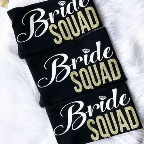 Customized Team Bride Tribe wedding Bachelorette Bridesmaids Tank tops SQUAD tees v-neck t Shirts singlets Party gifts