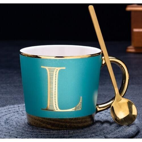 Ceramics Coffee Cup Saucer Spoon Set Milk Tea Coffee Mugs Breakfast Bread Dessert Plate Dish Cup Set Gifts Home Office Drinkware