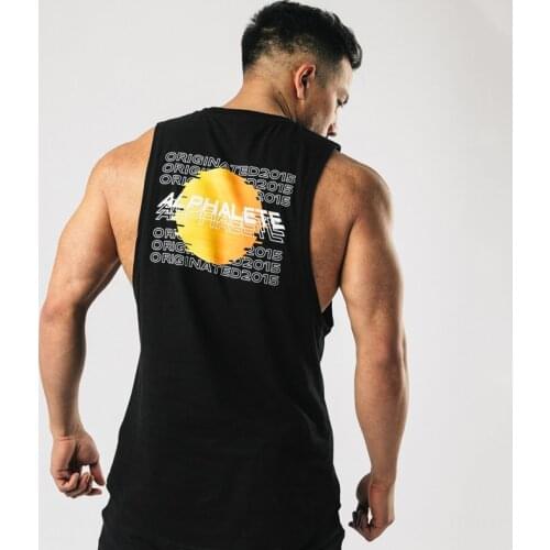 2021 Summer New streetwear casual cotton back jogger gyms fitness mens sportswear workout fitness mens clothing fashion tops